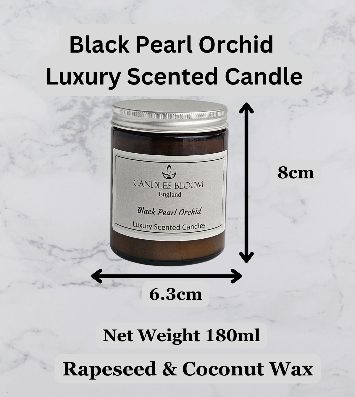 Black Pearl Orchid Scented Candle