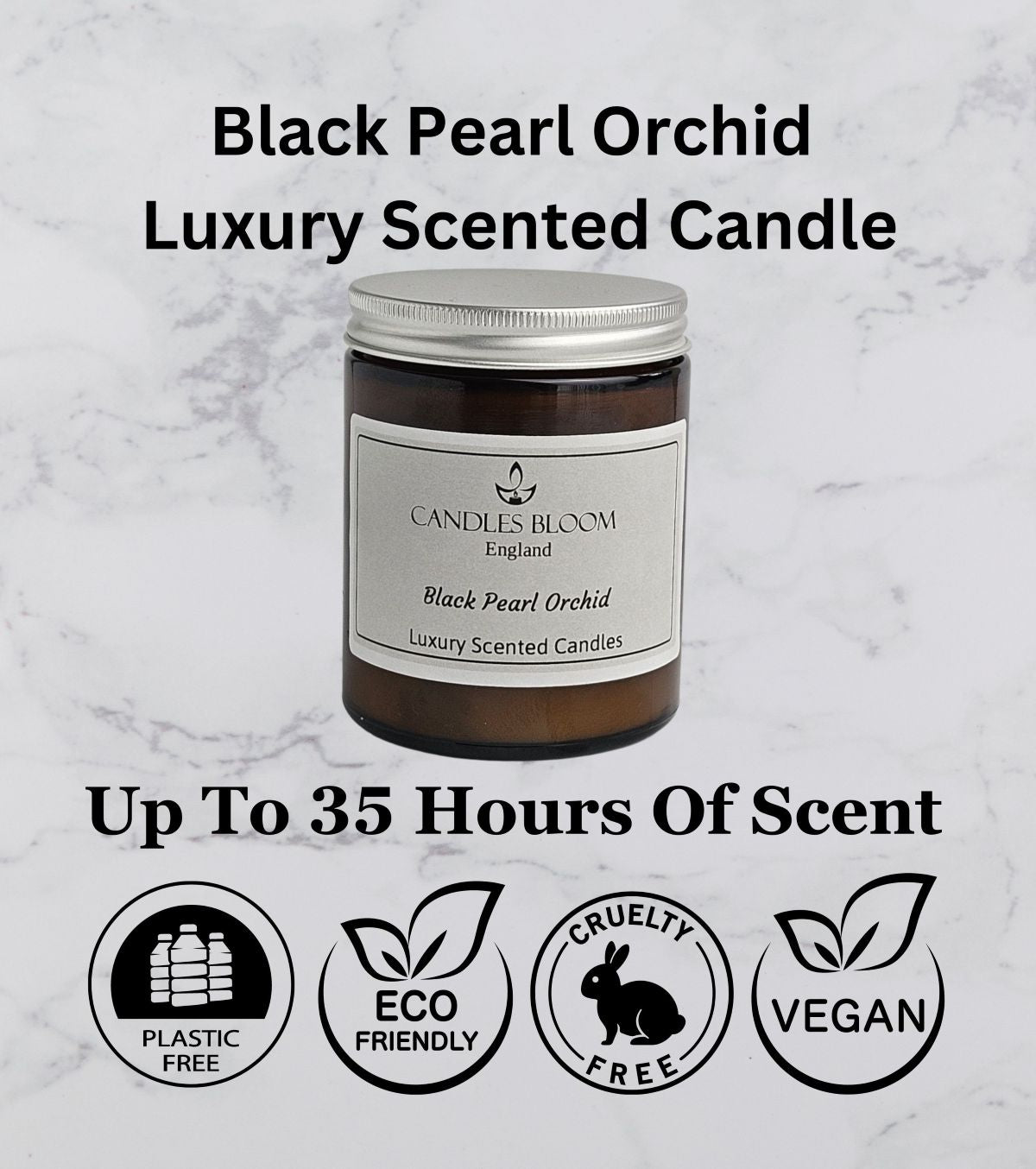 Black Pearl Orchid Scented Candle