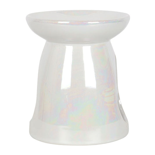 Iridescent White Wax Burner