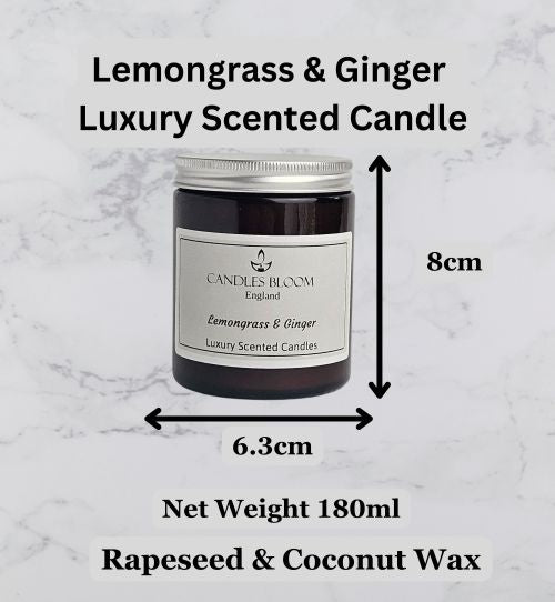 Lemongrass and Ginger Scented Candle