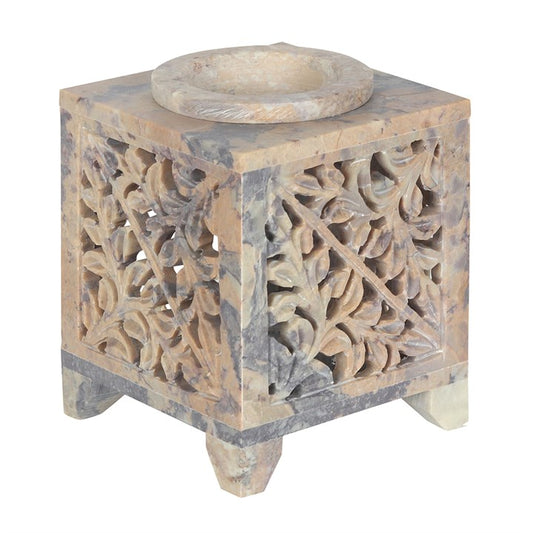 Moroccan Arch Cut out Soap stone Wax Burner