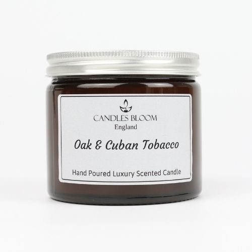Oak & Cuban Tobacco Scented Candle