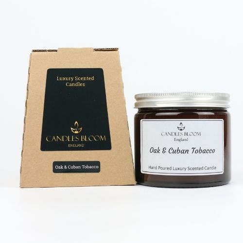 Oak & Cuban Tobacco Scented Candle