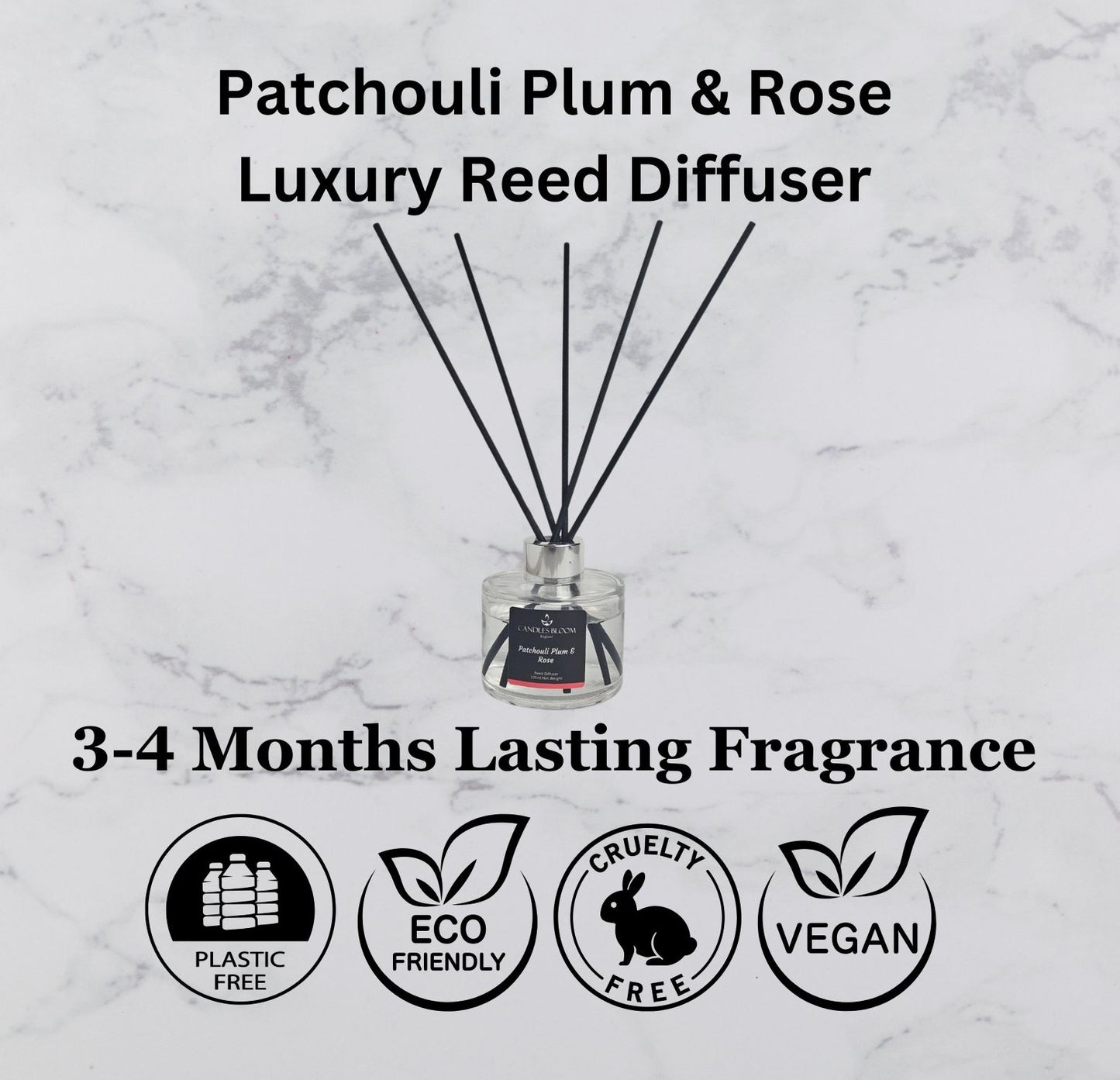 Patchouli Plum & Rose Reed Diffuser