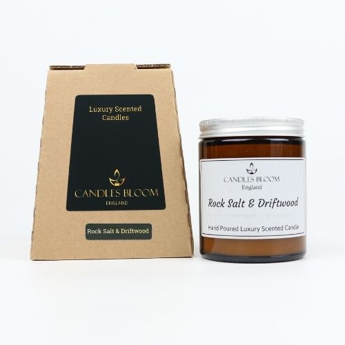 Rock Salt & Driftwood Scented Candle