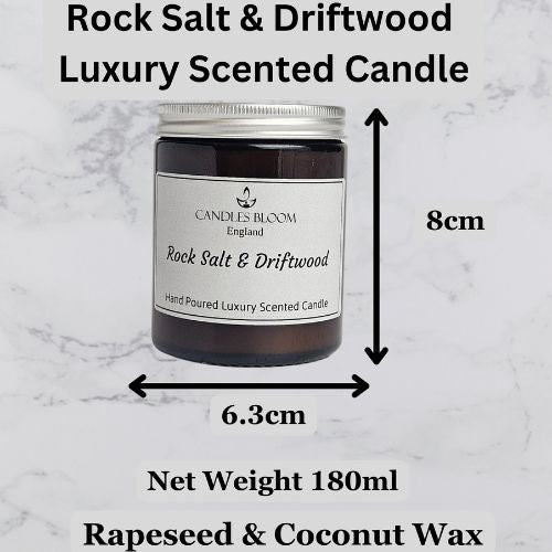 Rock Salt & Driftwood Scented Candle