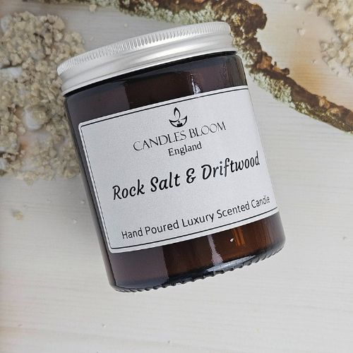 Rock Salt & Driftwood Scented Candle