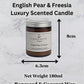 English Pear and Freesia Scented Candle