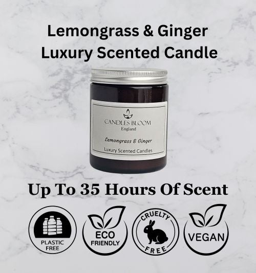 Lemongrass and Ginger Scented Candle