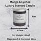 Mango and Lychee Scented Candle