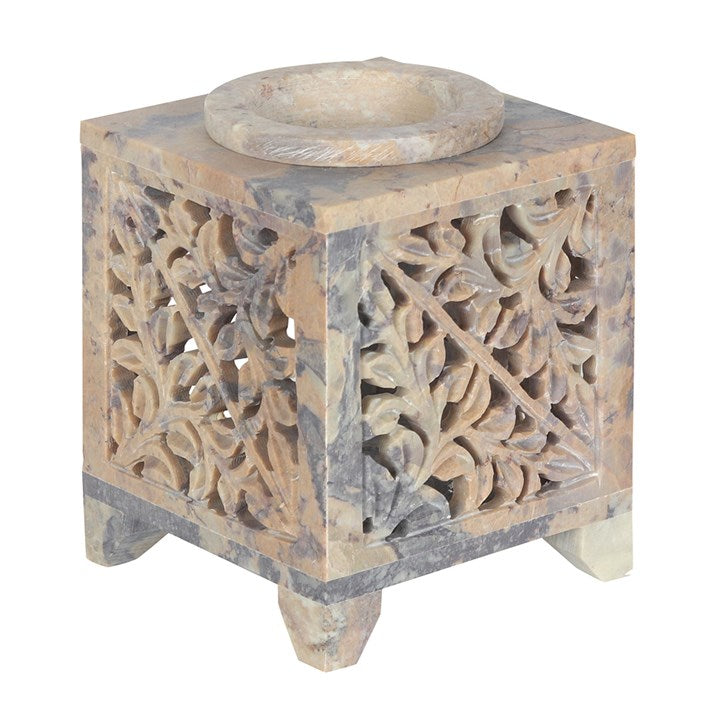 Moroccan Arch Cut out Soap stone Wax Burner