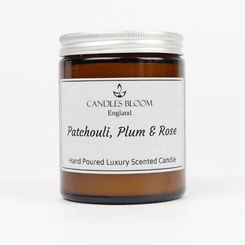 Patchouli Plum & Rose Scented Candle