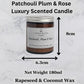 Patchouli Plum & Rose Scented Candle