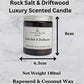 Rock Salt & Driftwood Scented Candle