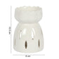 White Gloss Lotus Flower Wax Burner