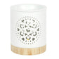 White Mandala Cut Out Wax Melt Burner