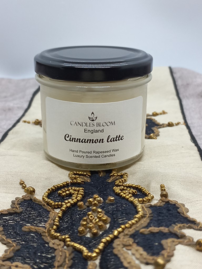 Cinnamon-Latte-130ml-Scented-Candle-Jar