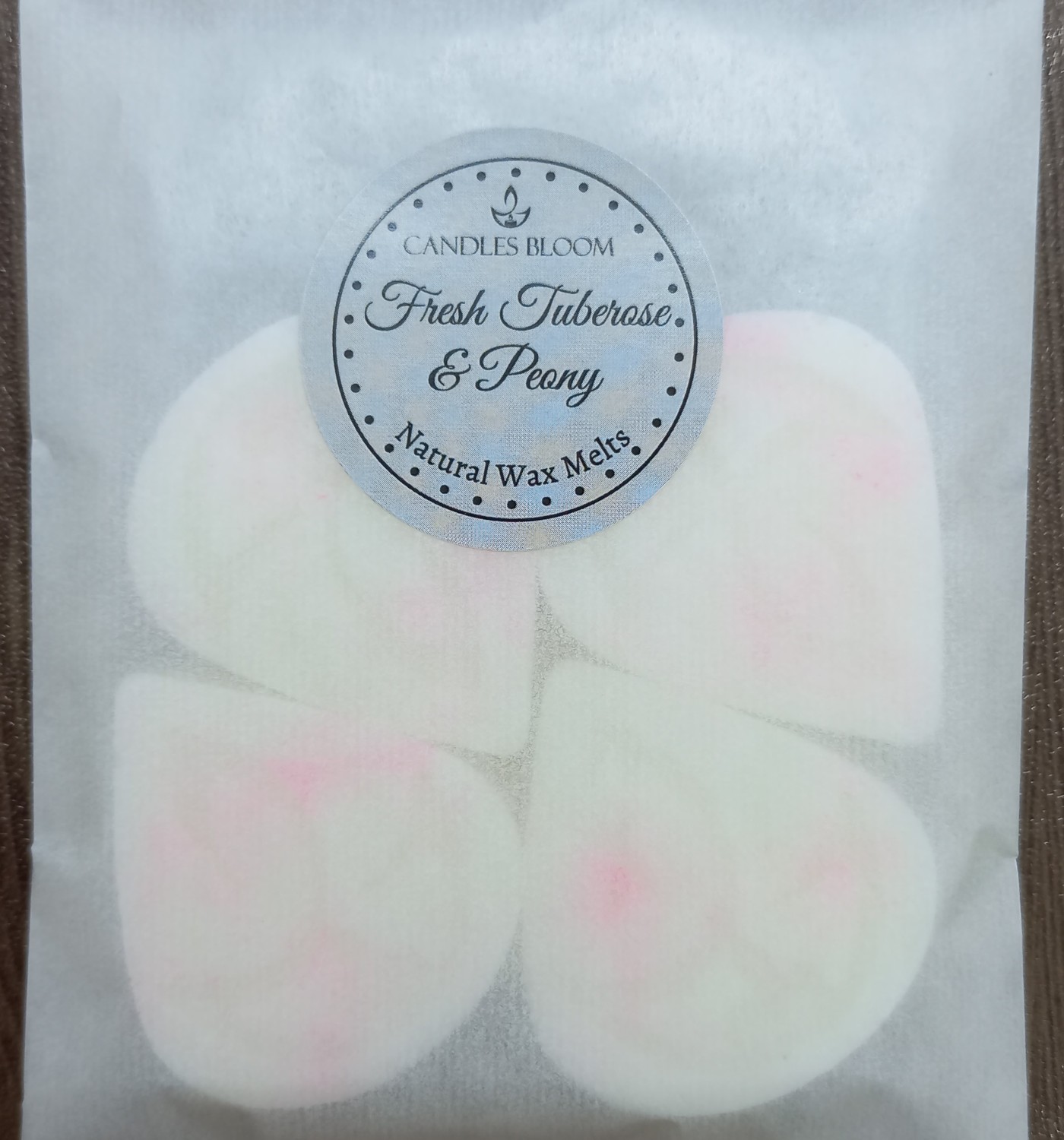 Fresh Tuberose and Peony Scented Wax Melts